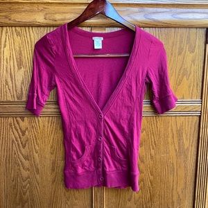 Maurices Magenta Top Size M